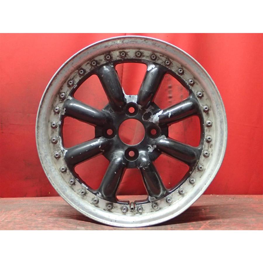 ブラックレーシングタイヤホイール 中古ホイール 単品1本 ブラックレーシング BR-R 15x6.5J 4/100 ja15