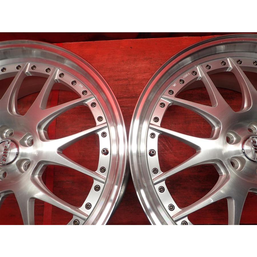 中古ホイール 2本セット TWS エクスリート107エム EXlete107M 20x8.5J