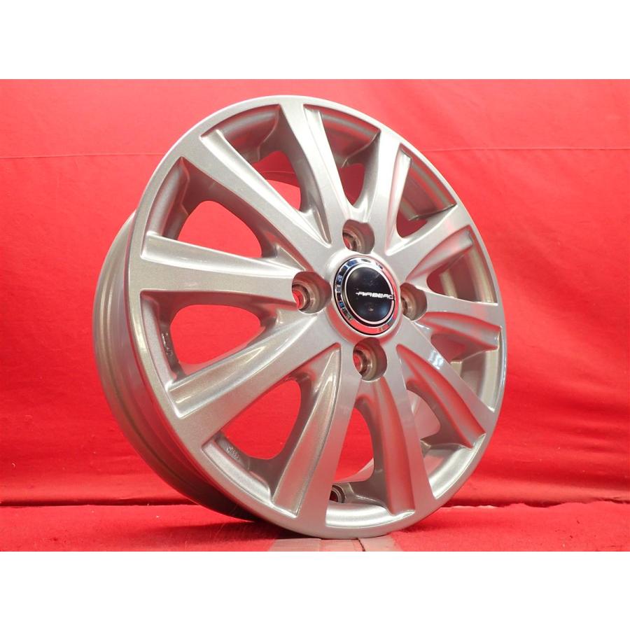 SPORT ABELIA 社外ホイール 13インチ 4本 4J4HPCD100+43 EKワゴン ライフ タント ワゴンR ライフ ゼスト アルト モコ等　(MHA571)クレジットカード QRコード決済可能 AIRBERG エアベルグ SX ホイール 4本 ☆ 4J-13 100 4穴 +43 ハブ73