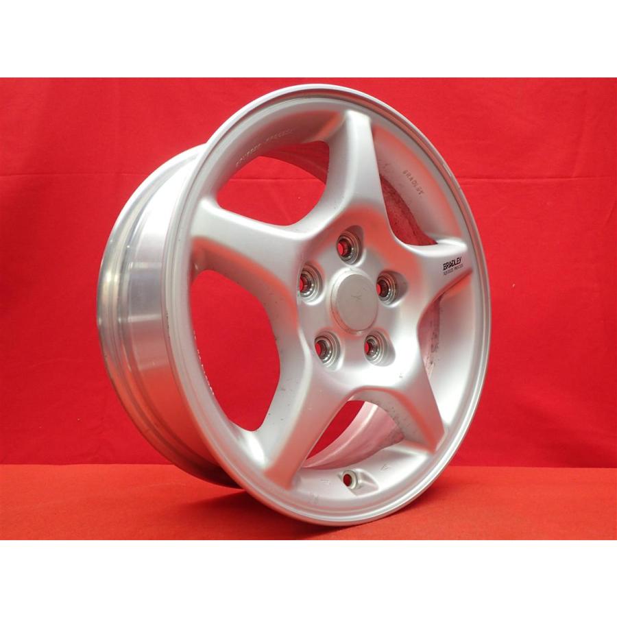 ①【中古】ブラッドレー15インチホイール ダイハツテリオス純正 ダイハツ DAIHATSU テリオス 純正 ブラッドレー 15インチ ホイール 4本