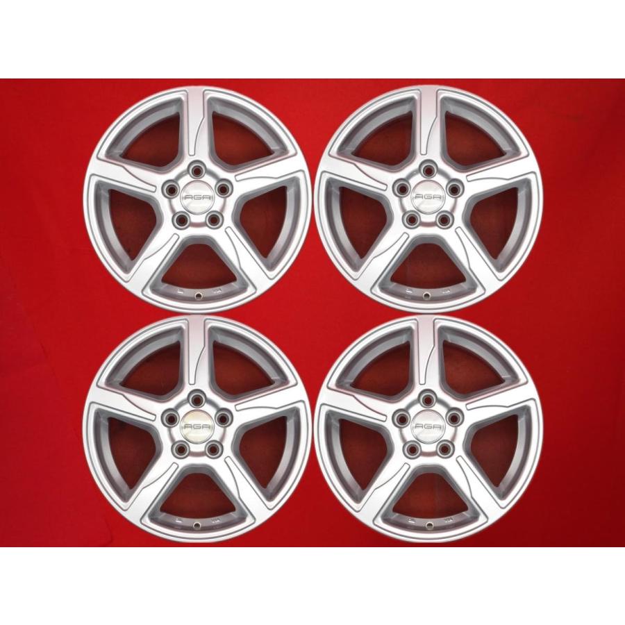 AGA TAS JAPAN 16インチ アルミホイールPIRELLI 205/55R16 4本セット★［ボルボ］V40クロスカントリー V60 S60 V70等に AGA エージーエー Finger フィンガー 16インチ ホイール 4本 6.5J-16