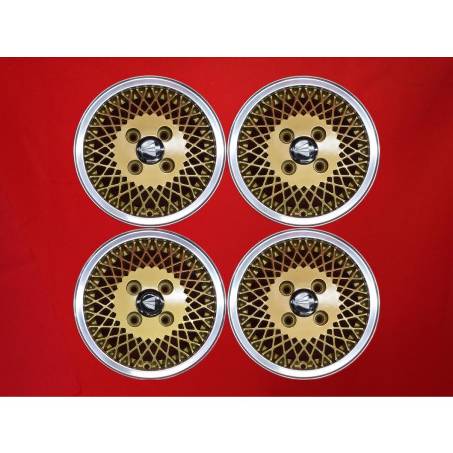 絶版 希少 当時物 エンケイ ENKEI メッシュ4 MESH 中古ホイール 4本 5J