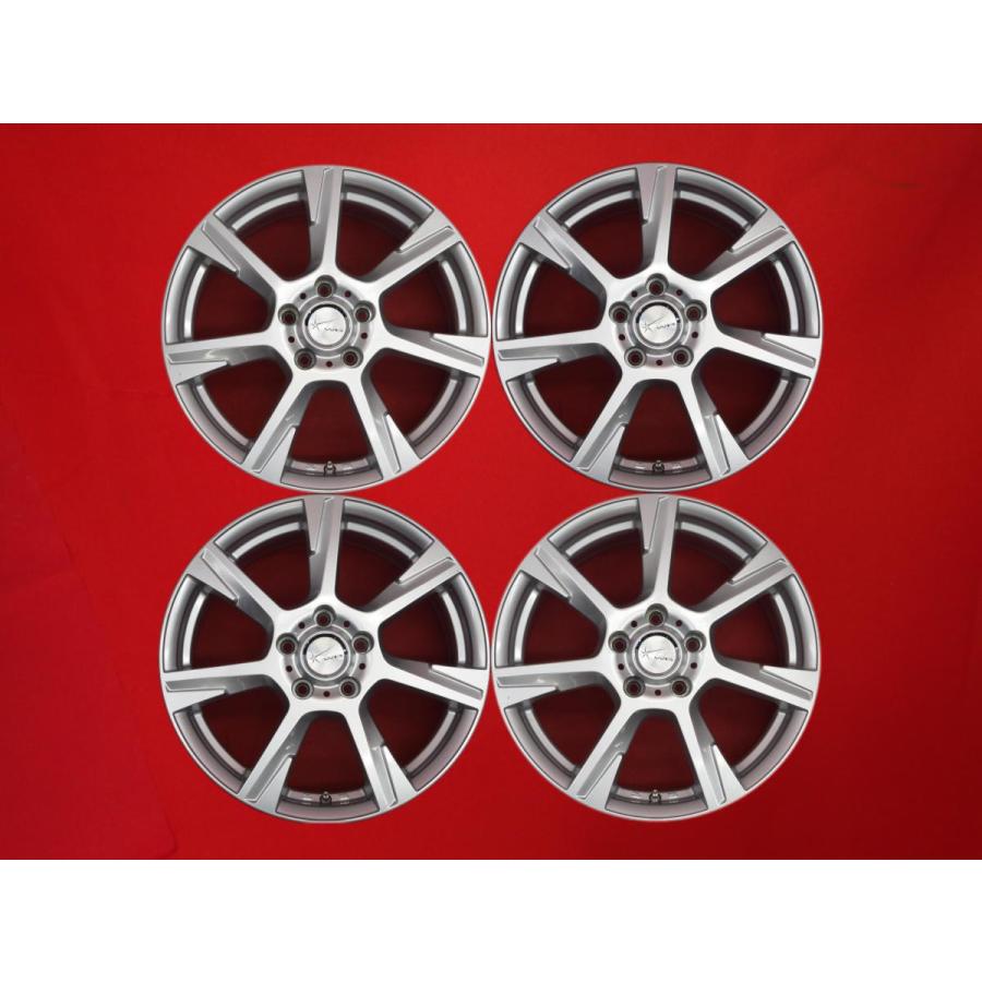 WB 7 スポーク タイプ1P 中古ホイール 4本 7J 17インチ PCD114.3 5穴 +