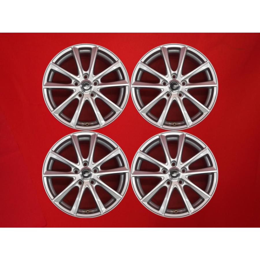 PREO L5 中古ホイール 4本 7J 17インチ PCD114.3 5穴 +38 ハブ73