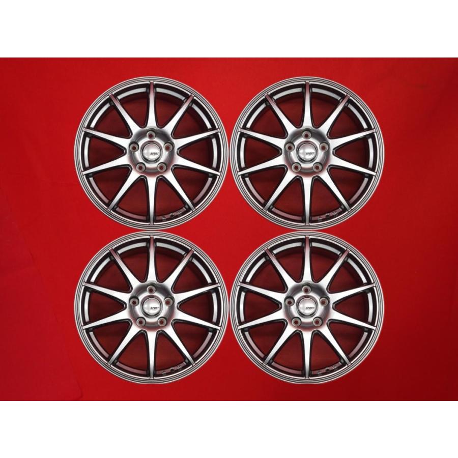 SPORT ABELIA 中古ホイール 4本 7J 17インチ PCD114.3 5穴 +38 ハブ73 