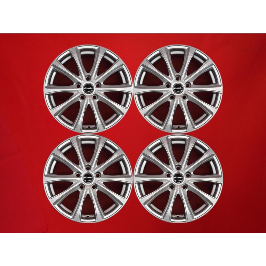Exceeder エクシーダー E07 中古ホイール 4本 7J 17インチ PCD114.3 5