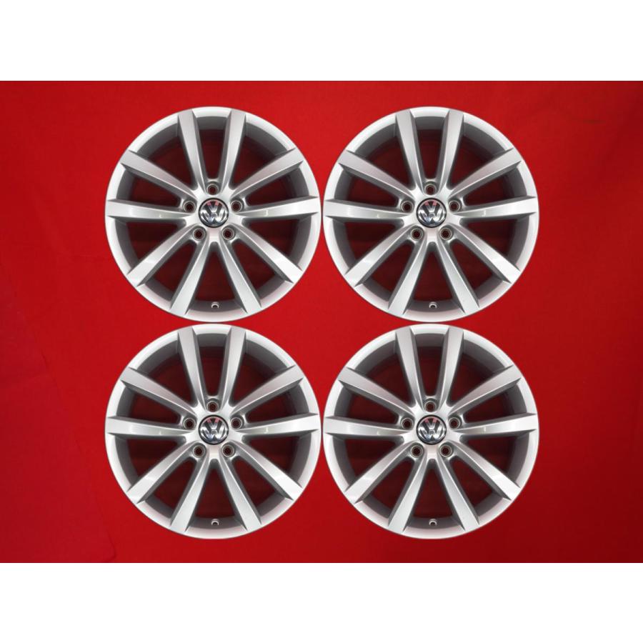 【値下】vw純正アルミホイールセット ゴルフ8 R-LINE純正アルミホイール18インチ7.5J+51 PCD112 5ホール黒