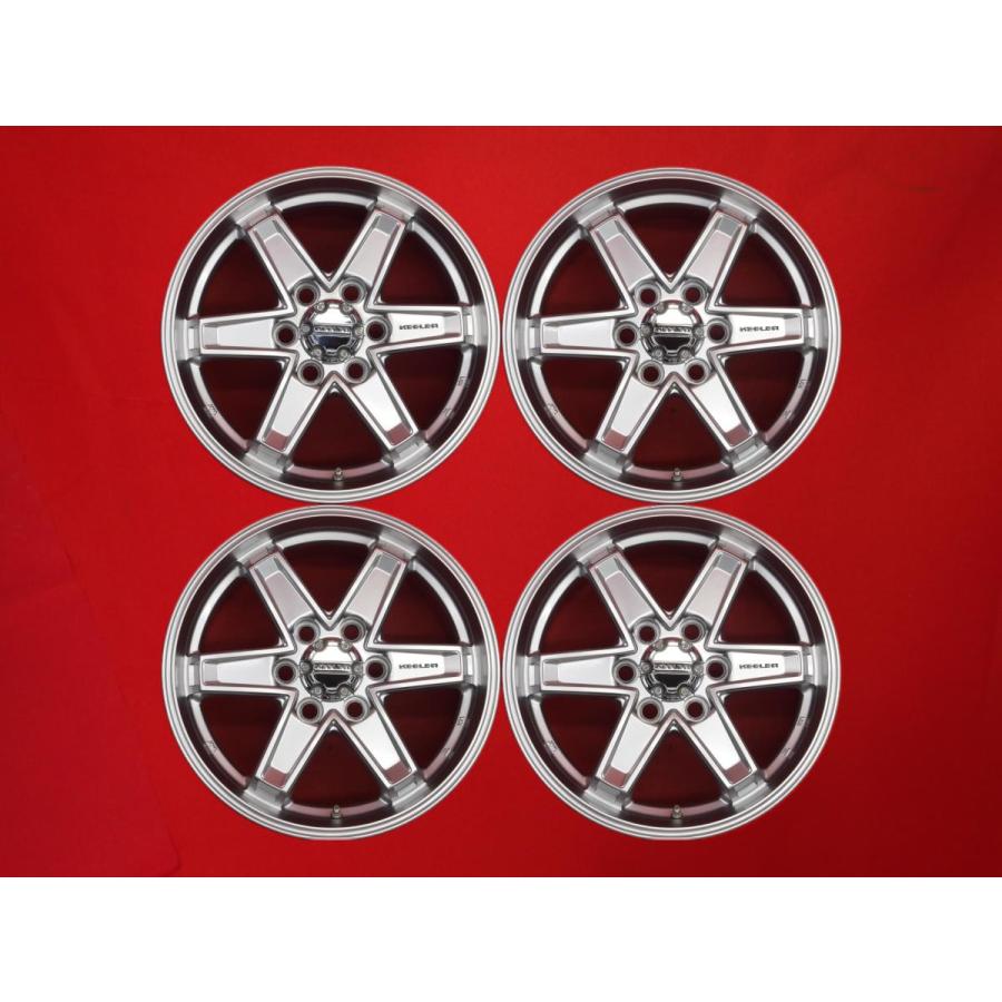 WEDS KEELER TACTICS タクティクス 6本スポーク 中古ホイール 4本 7J