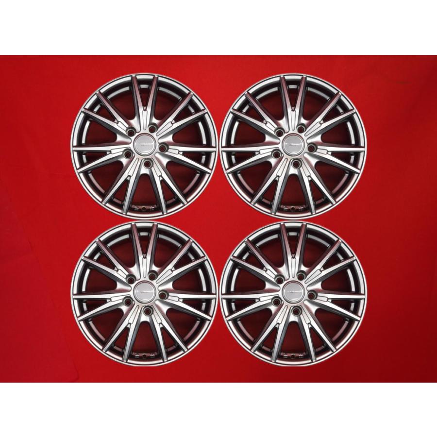 ヴェルヴァ VELVA KEVIN 中古ホイール 4本 6.5J 16インチ PCD114.3 5穴