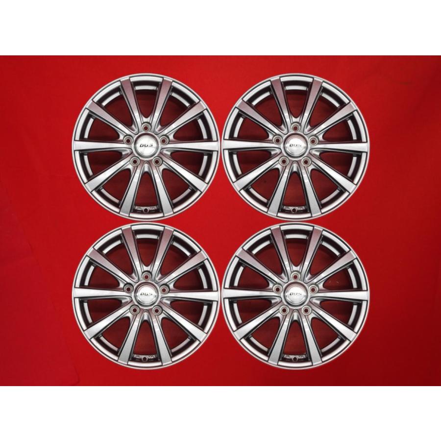D.O.S SE-10 中古 ホイール 4本 6.5J 16インチ PCD114.3 5穴 +53 ハブ