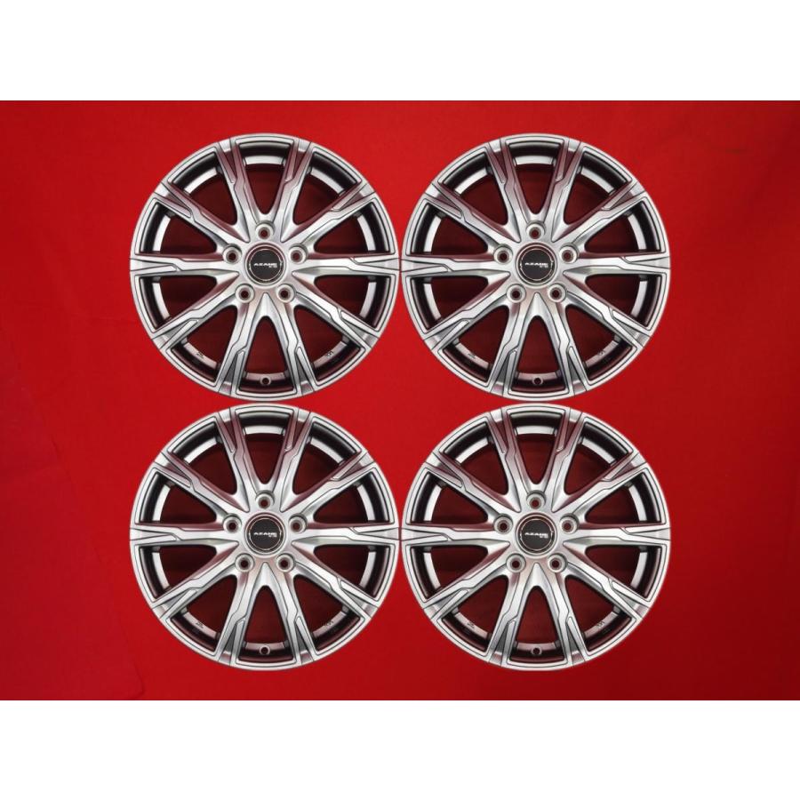 アザーネ AZANE E-10 中古ホイール 4本 6.5J 16インチ PCD114.3 5穴 +