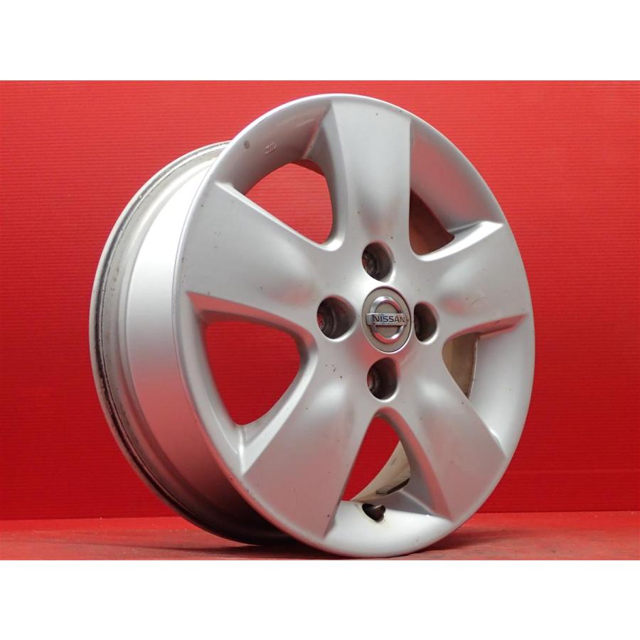 単品 純正 ホイール 1本 マーチ K12純正 5本スポーク ☆ 5J-14 PCD100