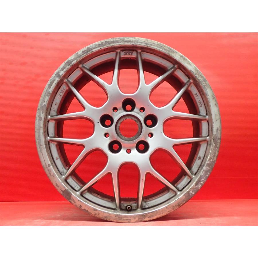 BBS 17インチホイール 1本づつの出品　4本一緒にお願いします。② ジャンク 】 単品 社外 ホイール 1本 BBS RX RX204 ☆ 8J-17 PCD120 5