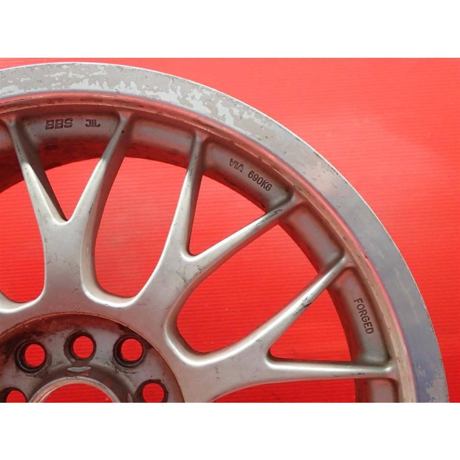 単品 社外 ホイール 1本 BBS RT RG240 ☆ 7J-17 PCD100 114.3 5穴 +45