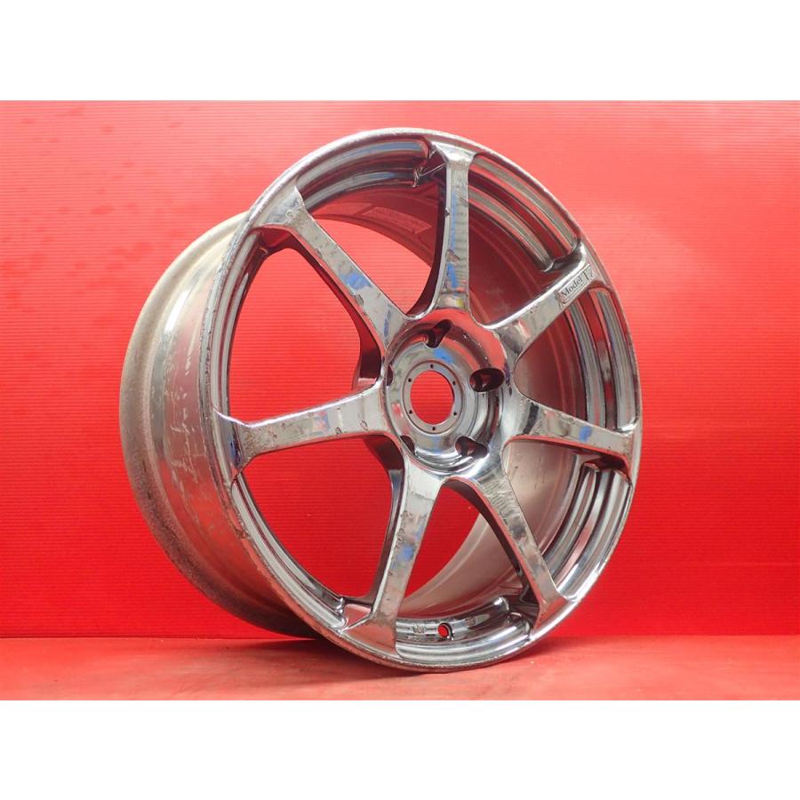 ジャンク 】 単品 社外 ホイール 1本 AVS MODELT7 モデルT7 ☆ 7.5J-17
