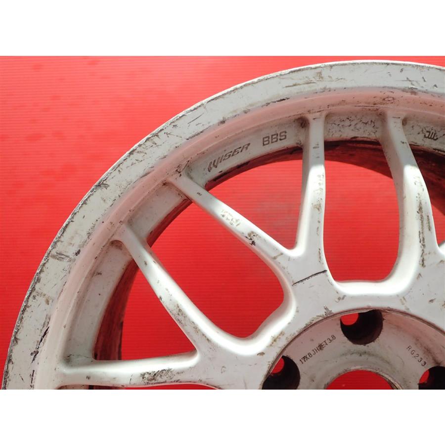 単品 社外 ホイール 1本 WISER ワイザー BBS RGIII RG233 ☆ 8J 単品 社外 ホイール 1本 WISER ワイザー BBS RGIII RG233 ☆ 8J