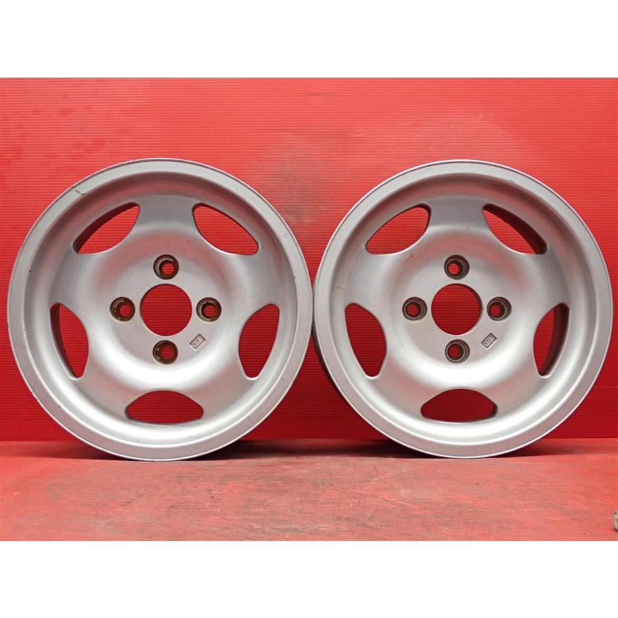 2本 社外 ホイール RYOBI リョウビ 5ディッシュタイプ ☆ 5.5J-14