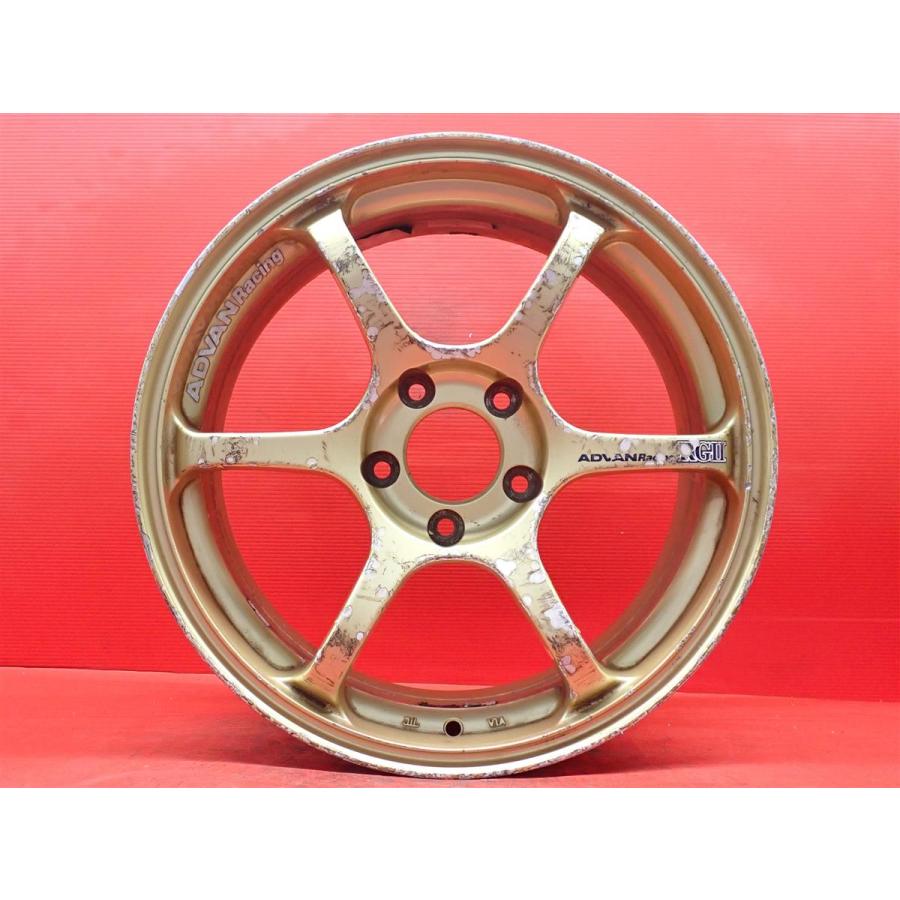単品 社外 ホイール 1本 ADVAN アドバン RG II ☆ 7J-17 PCD114.3 5穴 