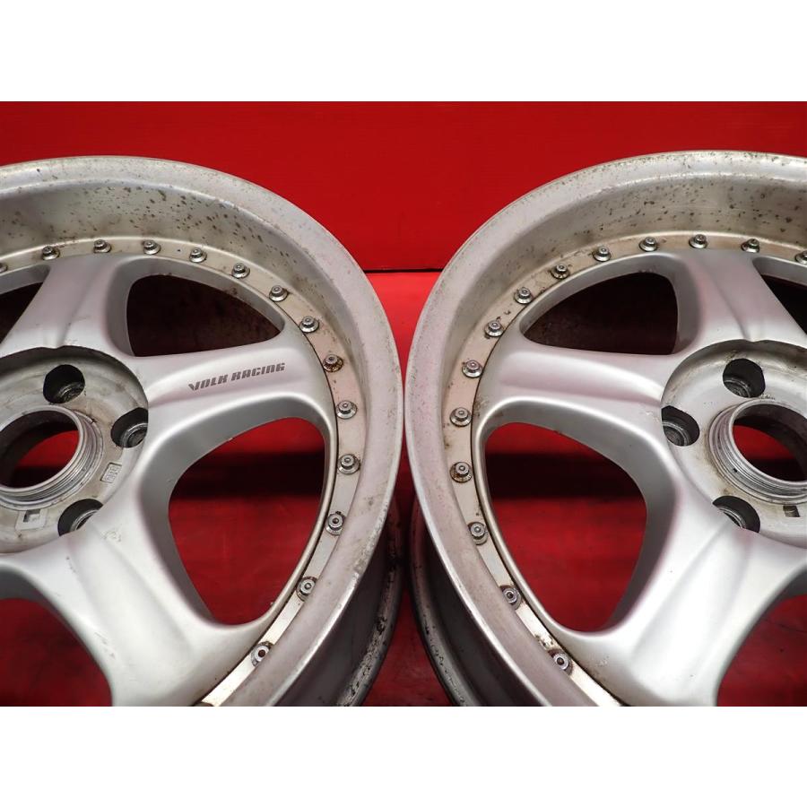 VOLK RACING 17インチ ホイール タイヤ 2本 114.3 OF34 中古品 アルミホイール 2本 RAYS レイズ VOLK RACING ボルクレーシング