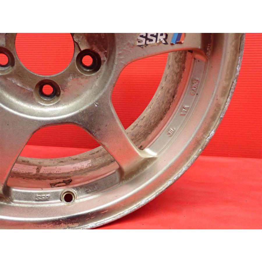 単品 社外 ホイール 1本 軽量 SSR TypeC タイプ C ☆ 7J-16 PCD100 5穴