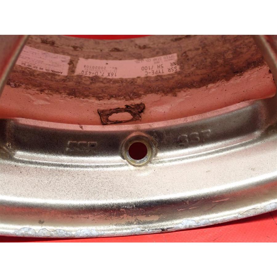 単品 社外 ホイール 1本 軽量 SSR TypeC タイプ C ☆ 7J-16 PCD100 5穴
