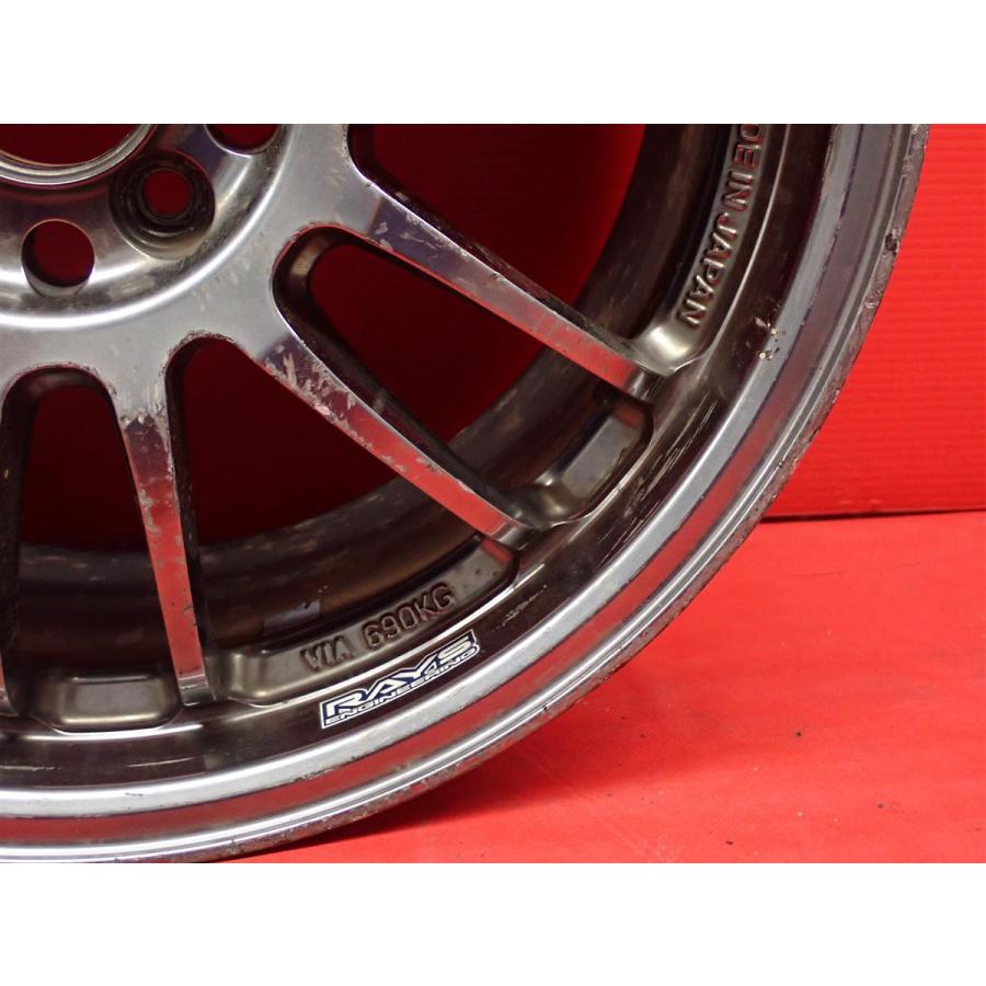 17インチ RAYS RE30 ⒎5J +50 5穴114.3 鍛造 軽量 中古品 アルミホイール 1本 7.5? RAYS VOLK RACING ボルク
