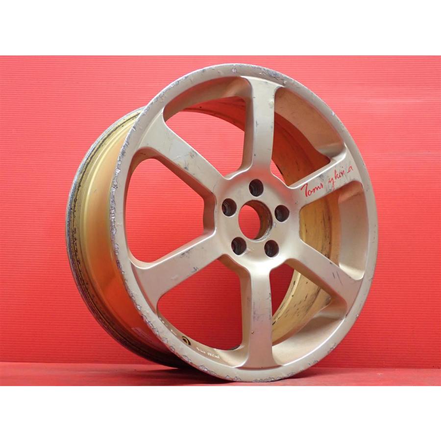 旧車！114.3×4！トミーカイラ！スカイライン！ニッサン！17 ホイールタイヤ 単品 社外 中古ホイール 1本 Tommy Kaira トミーカイラ PRO-R 7J 17