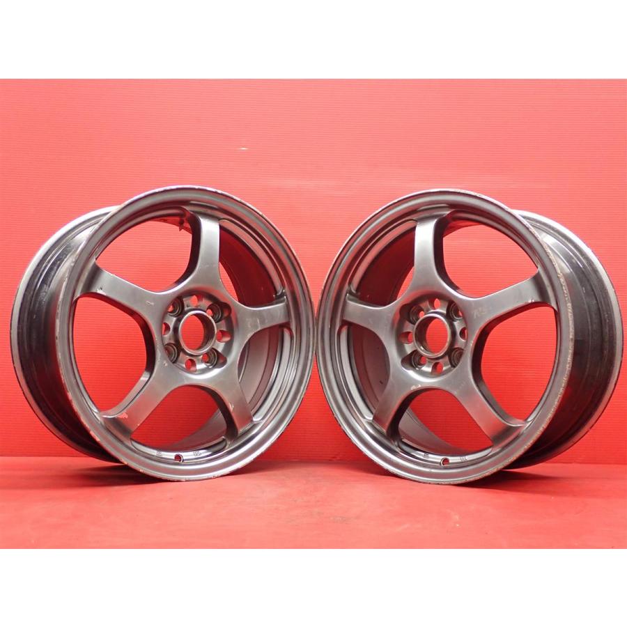 2本組 社外 中古ホイール 軽量 IMPUL インパル NS-GTII 7J 16インチ