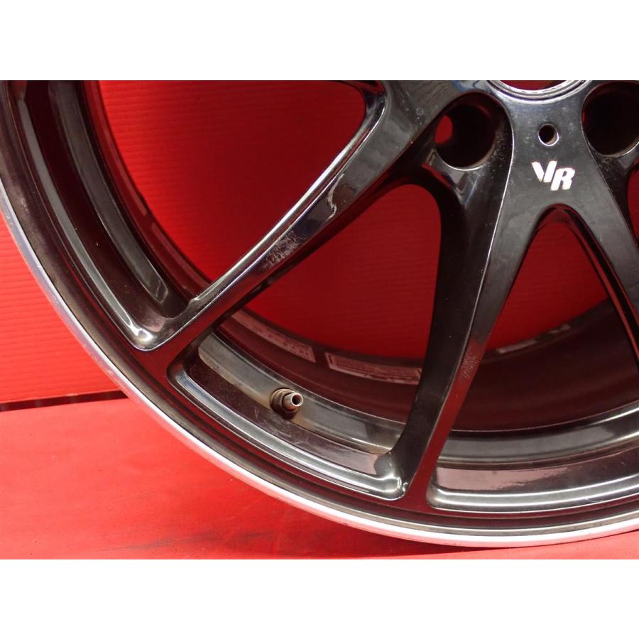 Red RAYS VOLK RACING19インチ リアホイール1本③ 鍛造 軽量 中古品 アルミホイール 1本 RAYS VOLK RACING ボルク