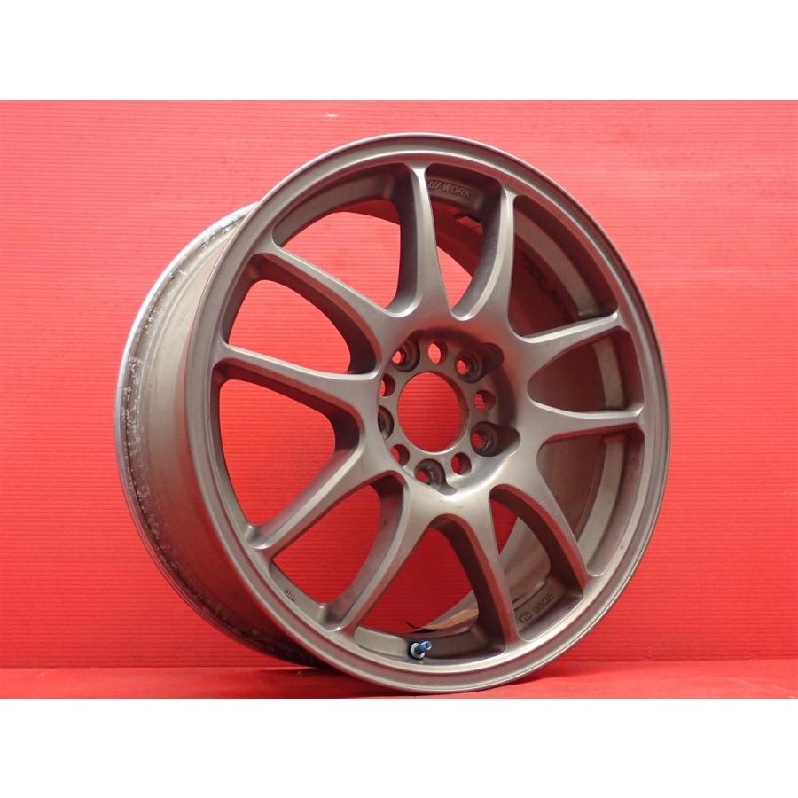 WORK 17インチ7.5J4H5HPCD114.3+55 社外ホイール 4本 メッキホイール (VHH03) クレジットカード QR決済可能 単品 社外 中古ホイール 1本 WORK EMOTION CR-kai ワーク エモーション