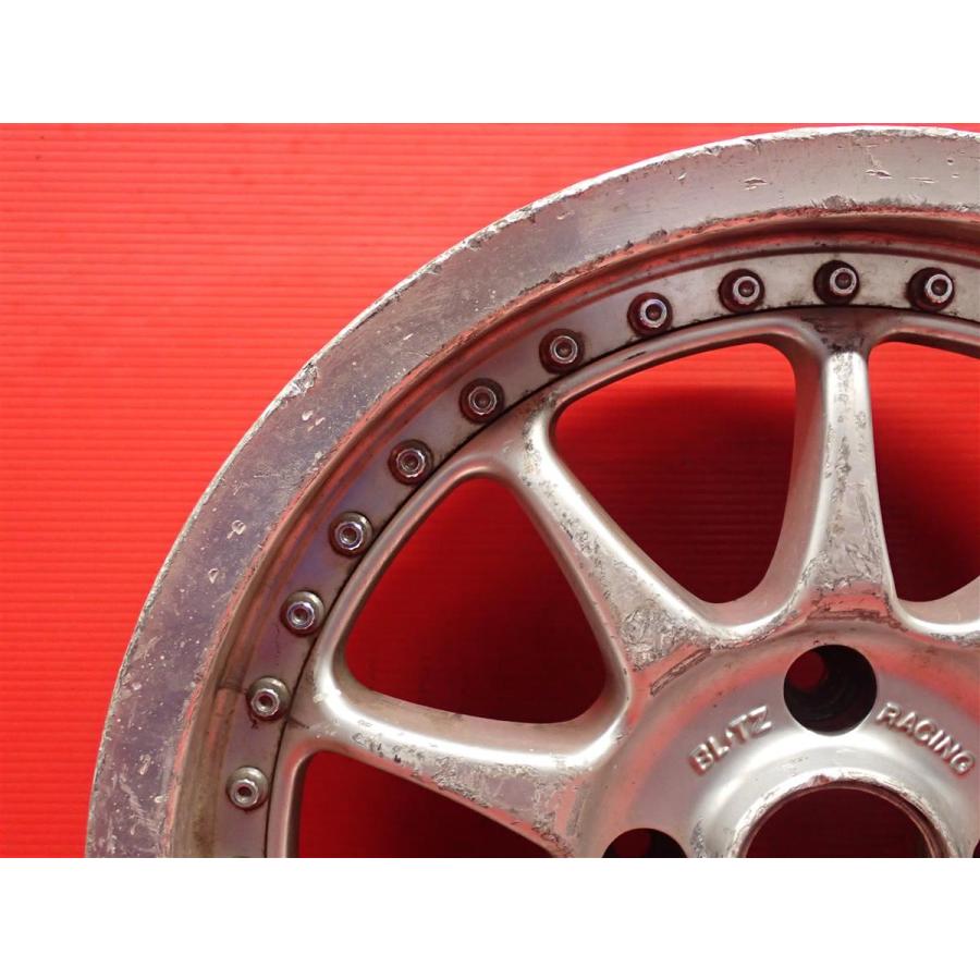 プー BLITZホイール 単品 社外 中古ホイール 1本 BLITZ ブリッツ BRW-01 7J 16インチ