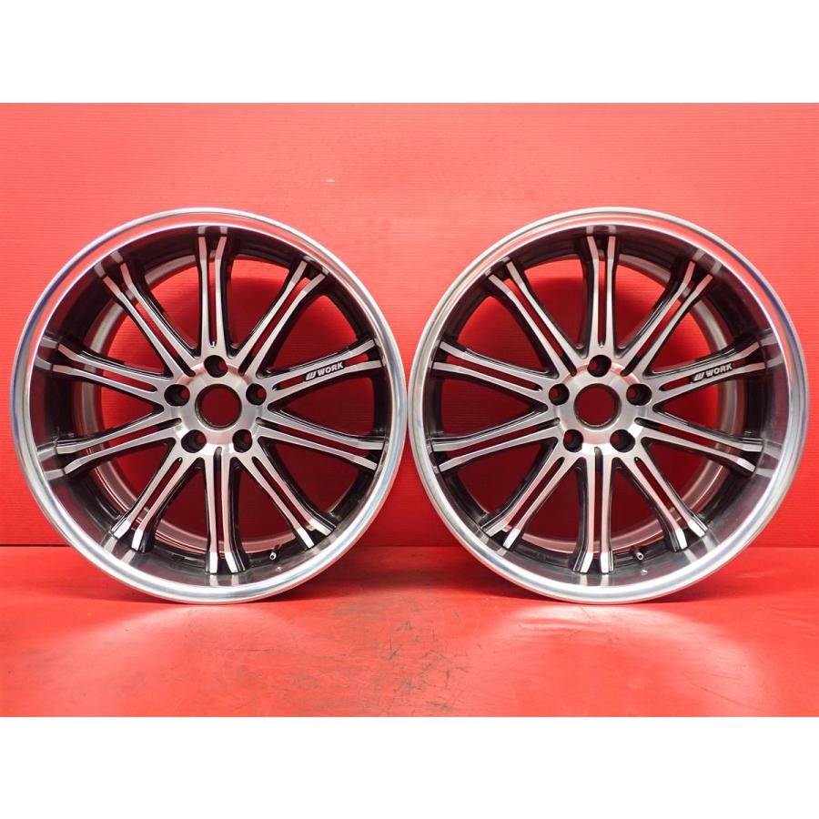 2本組 社外 中古ホイール WORK ワーク SCHWERT シュバート SC1 9J 19