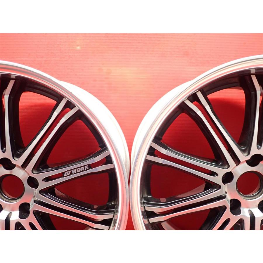 2本組 社外 中古ホイール WORK ワーク SCHWERT シュバート SC1 9J 19