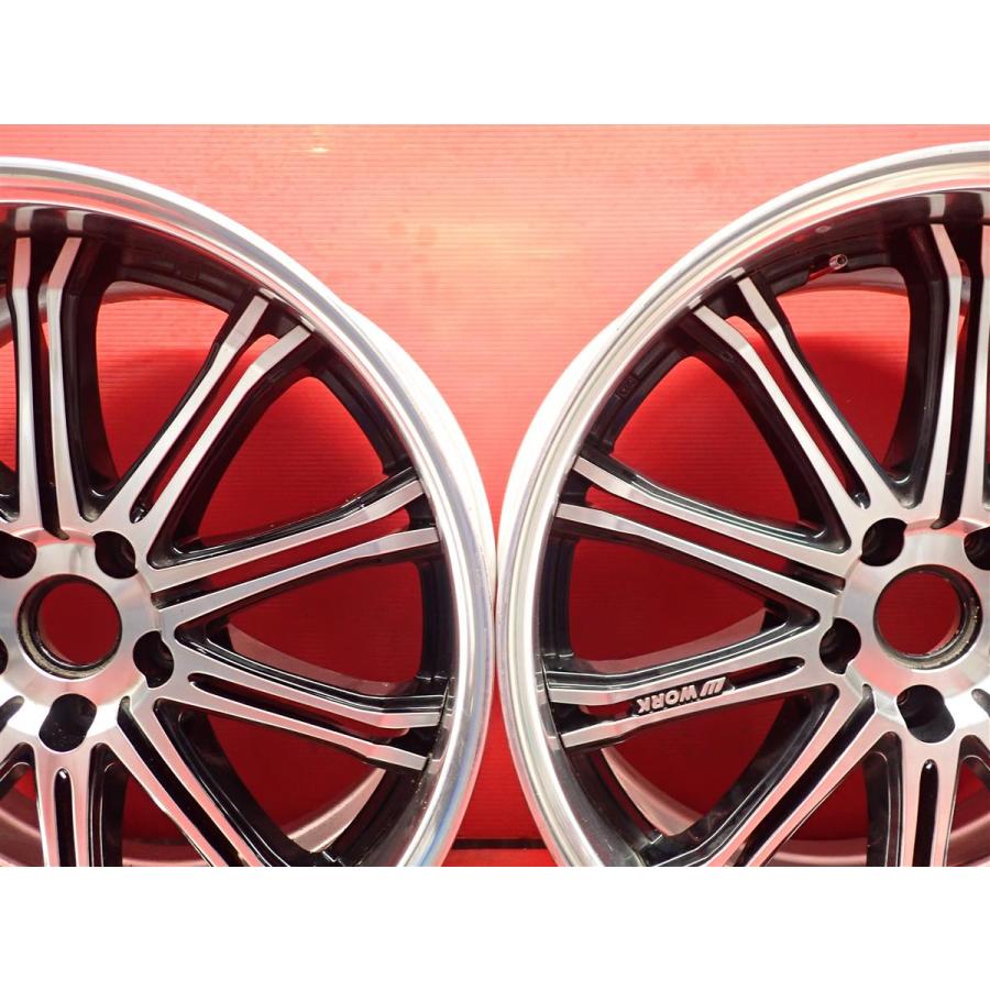 2本組 社外 中古ホイール WORK ワーク SCHWERT シュバート SC1 9J 19