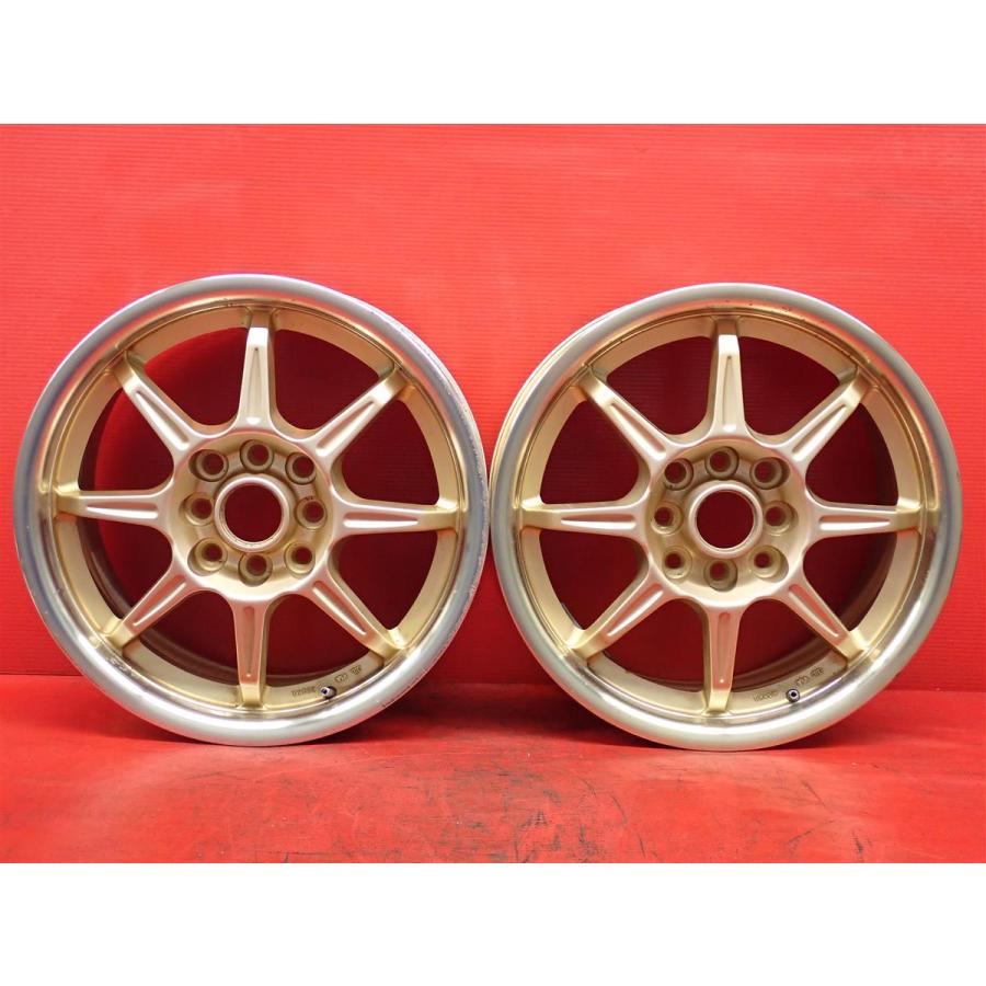 2本組 社外 中古ホイール FACT 6.5J 15インチ PCD 114.3 100 4穴 +45 
