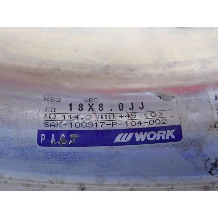 単品 中古ホイール 1本 WORK ワーク XSA 戦 イクサ 03C 8J 18インチ