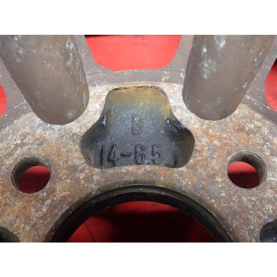単品 中古ホイール 1本 WATANABE ワタナベ Bタイプ 6.5J 14インチ PCD114.3 4穴 +14.5 ハブ72 旧車 旧規格 AE86 TE27 ハコスカ S30 ja14の画像