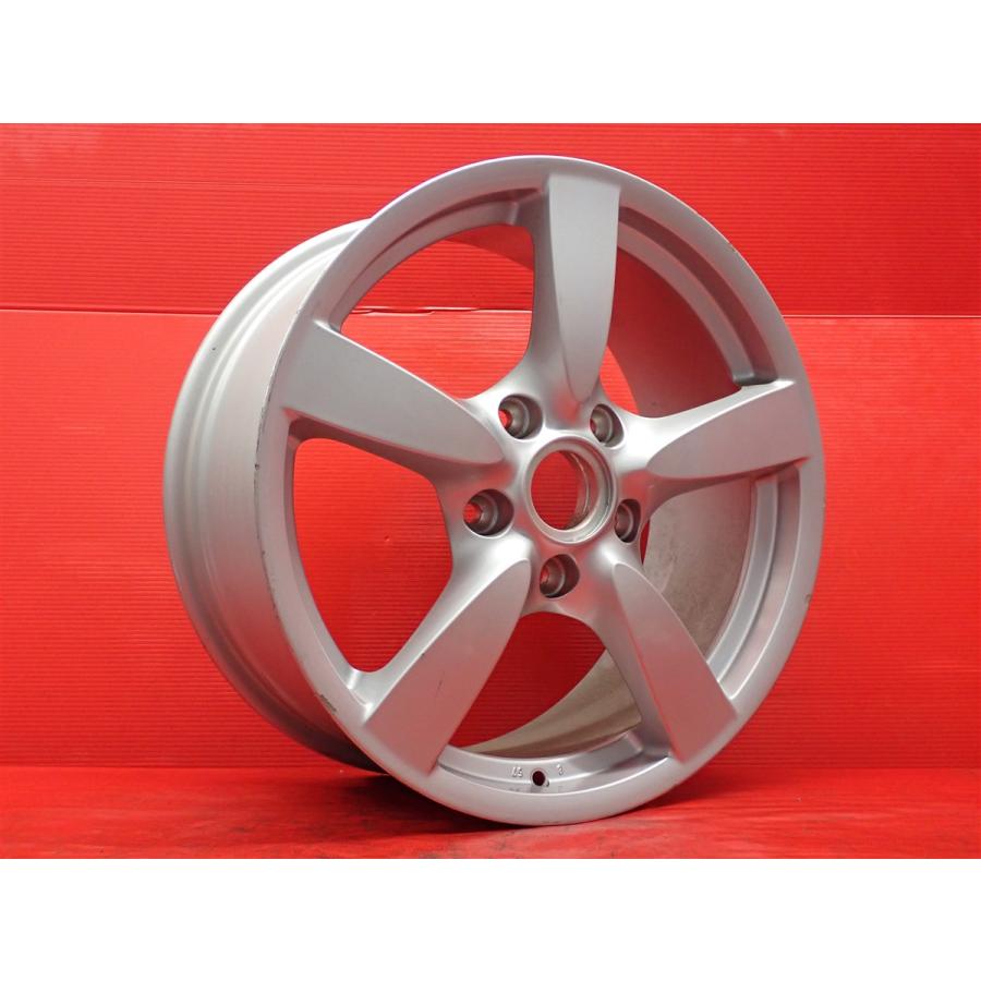 S 13インチ シルバー 5スポークホイールセット 単品 中古ホイール フロント用 1本 PORSCHE ポルシェ ケイマンS 純正5