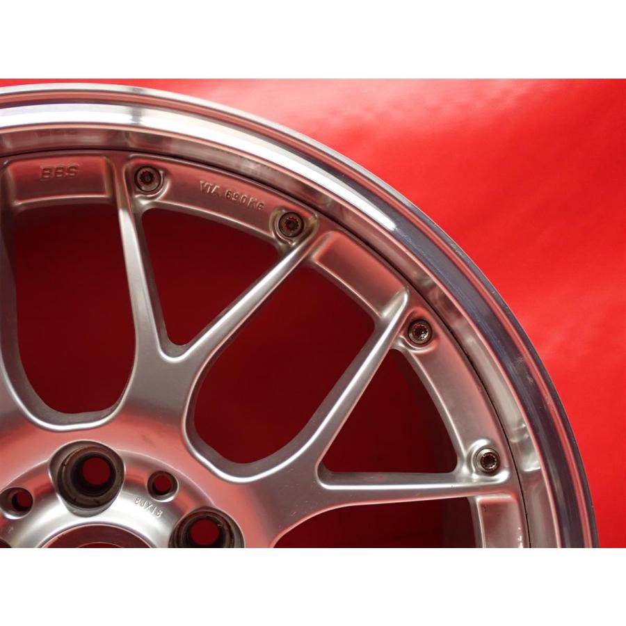 単品 中古ホイール 1本 鍛造 軽量 BBS RS-GT RS900 8J 18インチ PCD114