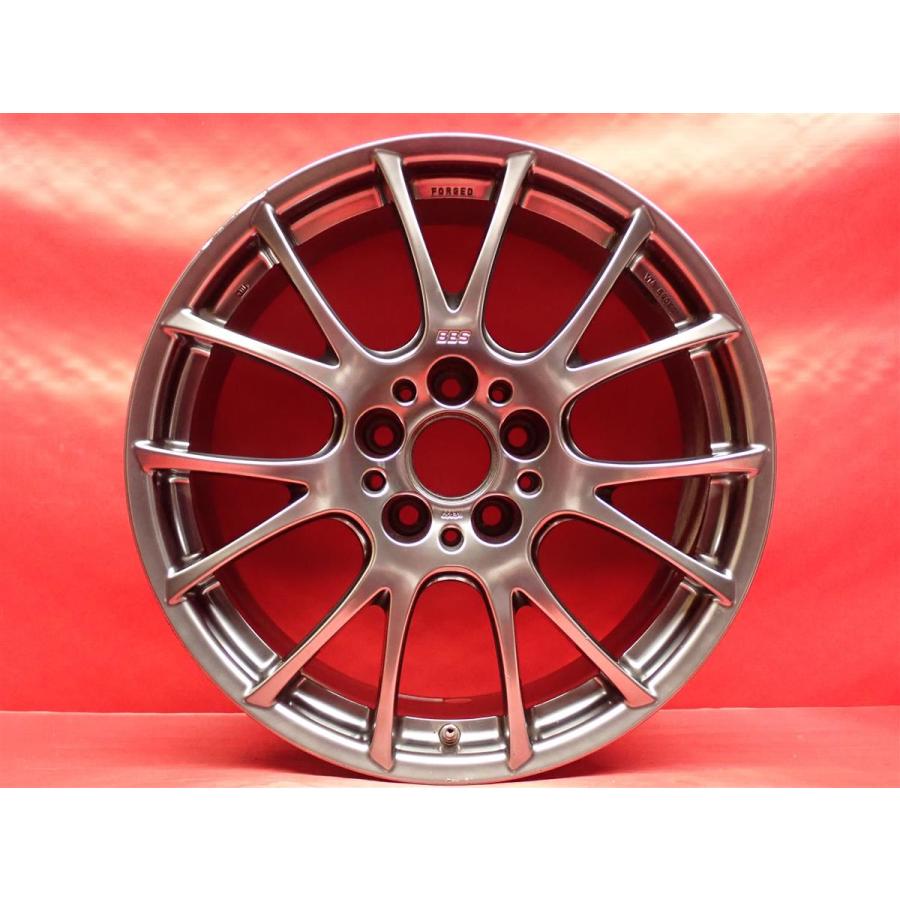 BBS RE057 18インチ ガンメタリックホイール 単品 中古ホイール 1本 鍛造 軽量 BBS RE-V RE057 8J 18インチ PCD114