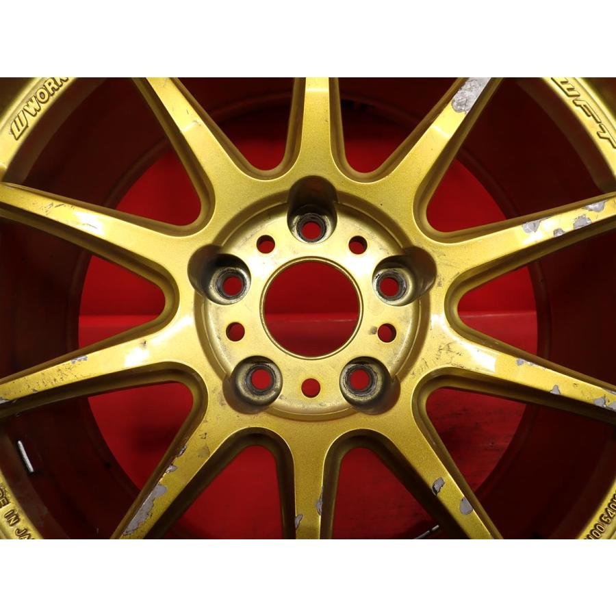 ジャンク 中古ホイール 2本組 WORK ワーク EMOTION ZR10 エモーション 