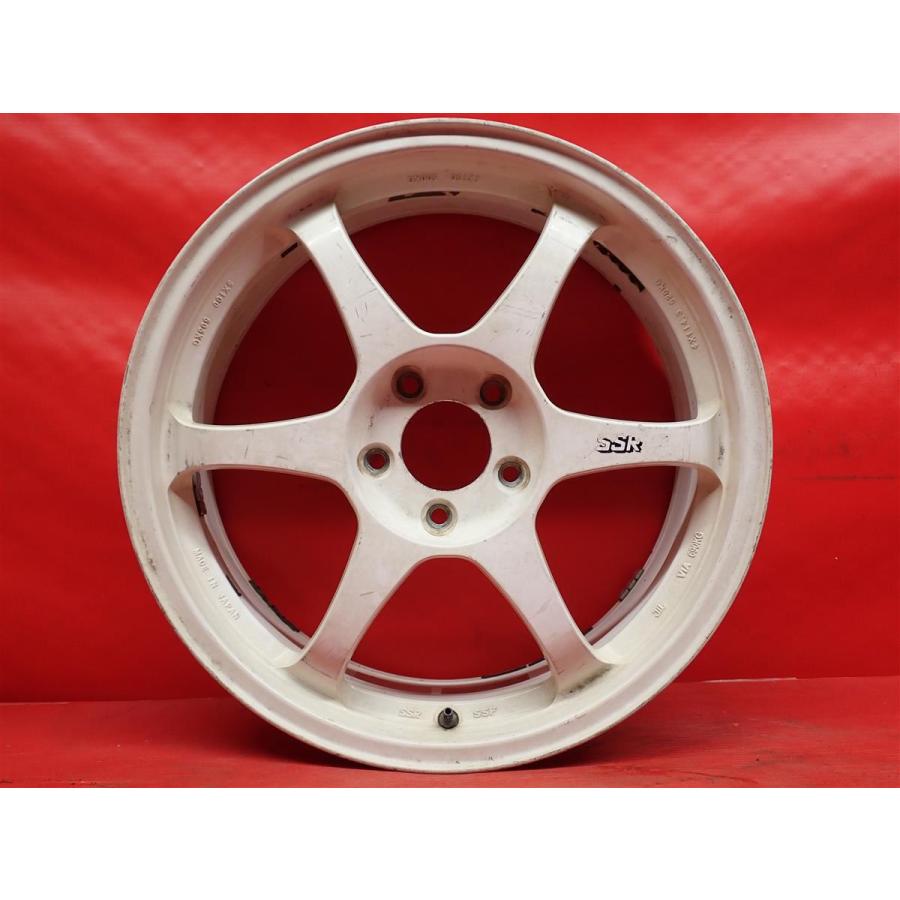 単品 中古ホイール 1本 軽量 SSR タイプ C 7.5J 18インチ PCD100 5穴 +