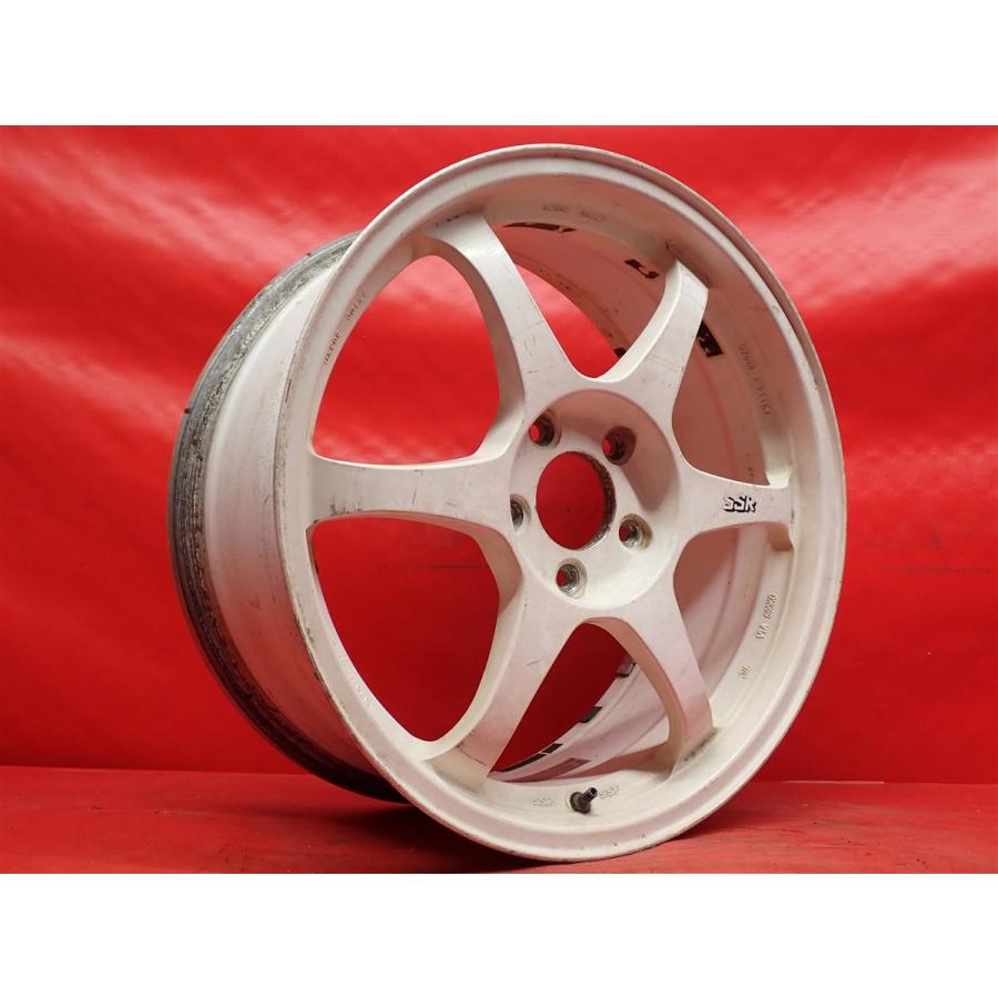 単品 中古ホイール 1本 軽量 SSR タイプ C 7.5J 18インチ PCD100 5穴 +