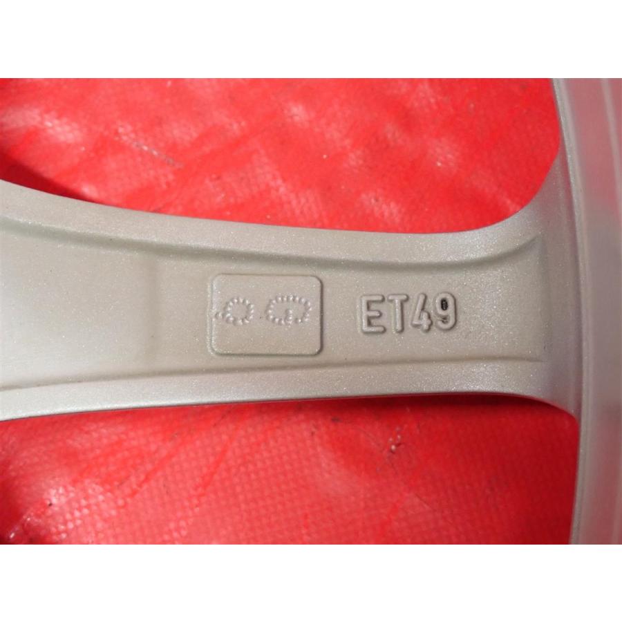 単品 中古ホイール 1本 メルセデス・ベンツ Aクラス W169 純正5スポーク 7J 17インチ PCD112 5穴 +49 ハブ66.5 A1694012602 ja17の画像
