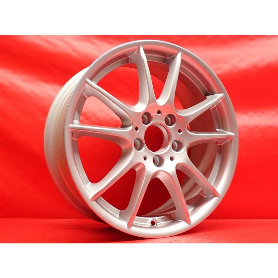 単品 中古ホイール 1本 メルセデス・ベンツ Aクラス W169 純正5スポーク 7J 17インチ PCD112 5穴 +49 ハブ66.5 A1694012602 ja17の画像