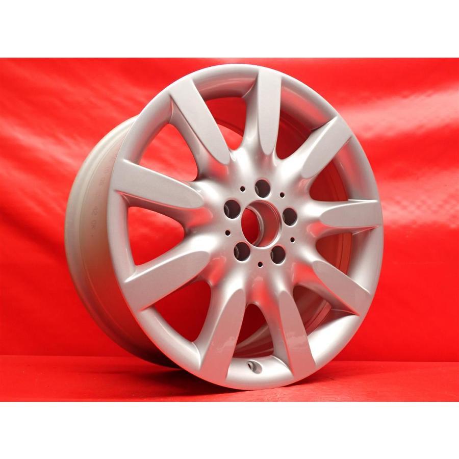 単品 中古ホイール 1本 メルセデス・ベンツ Sクラス W221 純正 9本スポーク 8.5J 18インチ PCD112 5穴 +43 ハブ66.5 A2214011902 ja18の画像