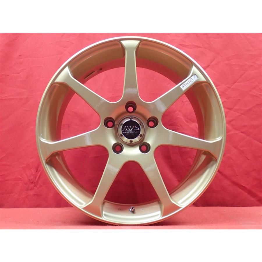 ヨコハマ Model7 4H 114.3 7j ＋45 4本 軽量 YOKOHAMA ヨコハマ AVS MODEL7 モデル7 中古ホイール 4本 7J 17