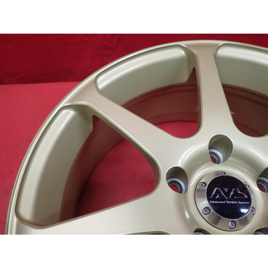 AVS MODEL7 17インチPCD114.3 7J+40 FINALIST 595EVO 2025年製　 軽量 YOKOHAMA ヨコハマ AVS MODEL7 モデル7 中古ホイール 4本 7J 17