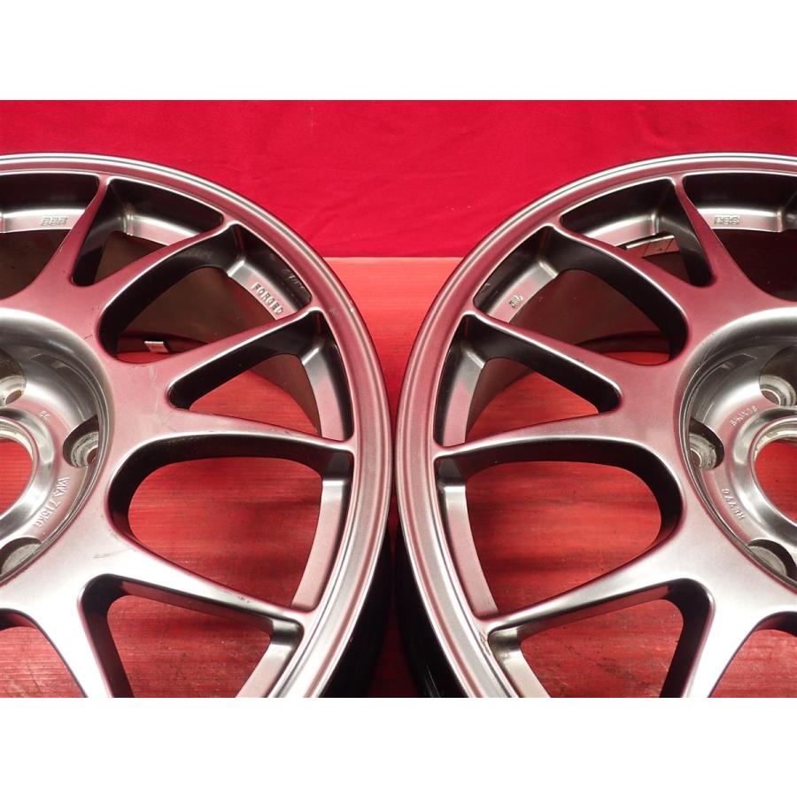 2本組 中古ホイール 鍛造 軽量 BBS RE RE776 8.5J 18インチ PCD130 5穴 