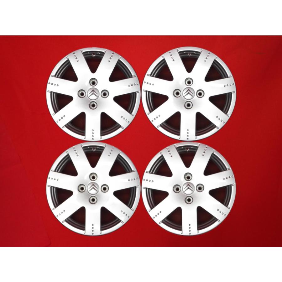 Citro?n シトロエン C2 純正 7スポーク 中古ホイール 4本 PCD108 4穴 +